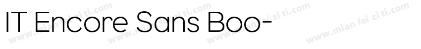 IT Encore Sans Boo字体转换